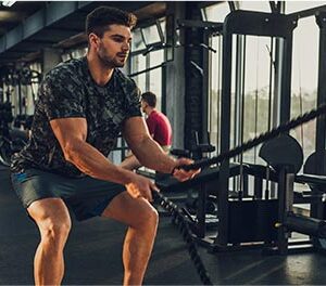 A variety of cardio machines available for gym members to use.